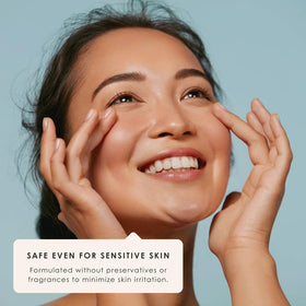 Fleuri Clear Gel Cleanse texture demonstration, soft skin result