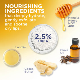 Applying Flexitol lip balm on lips to form a protective barrier