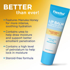 Compact Flexitol lip balm in a pocket-ready package
