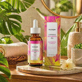 FlexQW oil on full body skin for a smooth, soft feel