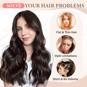 Fliace 1-clip weft detail adds subtle length at temples