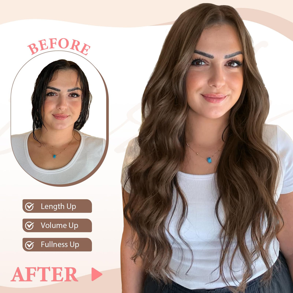 Fliace six-piece set features secure silicone clips for quick, natural-looking wear.