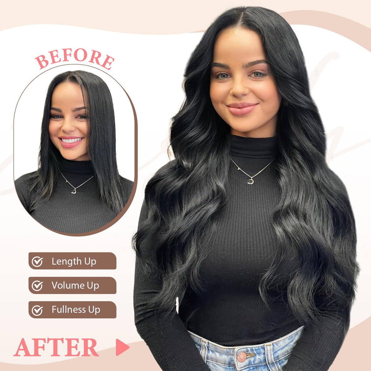 Fliace straight-style clip-ins blend for sleek everyday looks