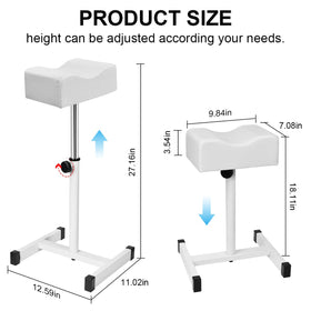 Flolxnb versatile foot rest for pedicure, nails, or tattoo setups