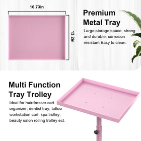 FLOLXNB salon-tray-cart-adjustable-height enables ergonomic operation