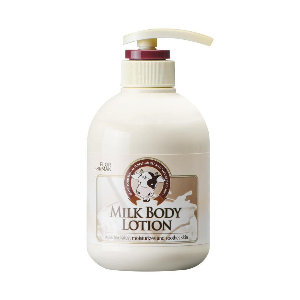 Flor De Man COSMOCOS Somang Milk Body Lotion bottle front with protective hydration