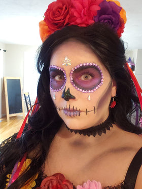 Mexican flower crown color mix from Floral Fall elevates party-ready looks