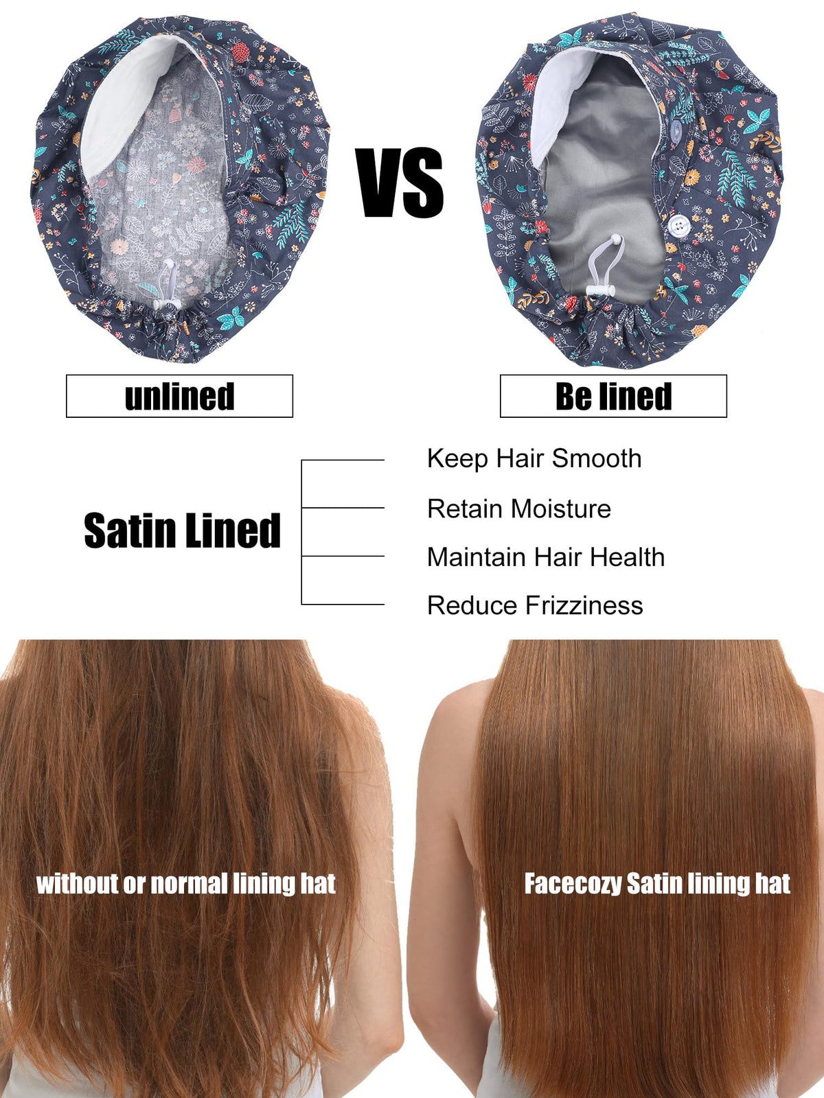 Floraltop inner sweatband helps absorb moisture on busy days.