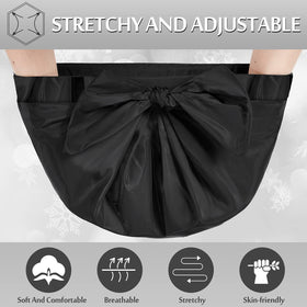 Floraltop elastic-band cap fits most heads, ideal for braids and curls.