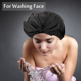 Floraltop reusable shower cap is easy to wash and reuse.