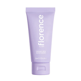 Florence by Mills Dreamy Dew moisturizer bottle showing lightweight hydration for a dewy glow.