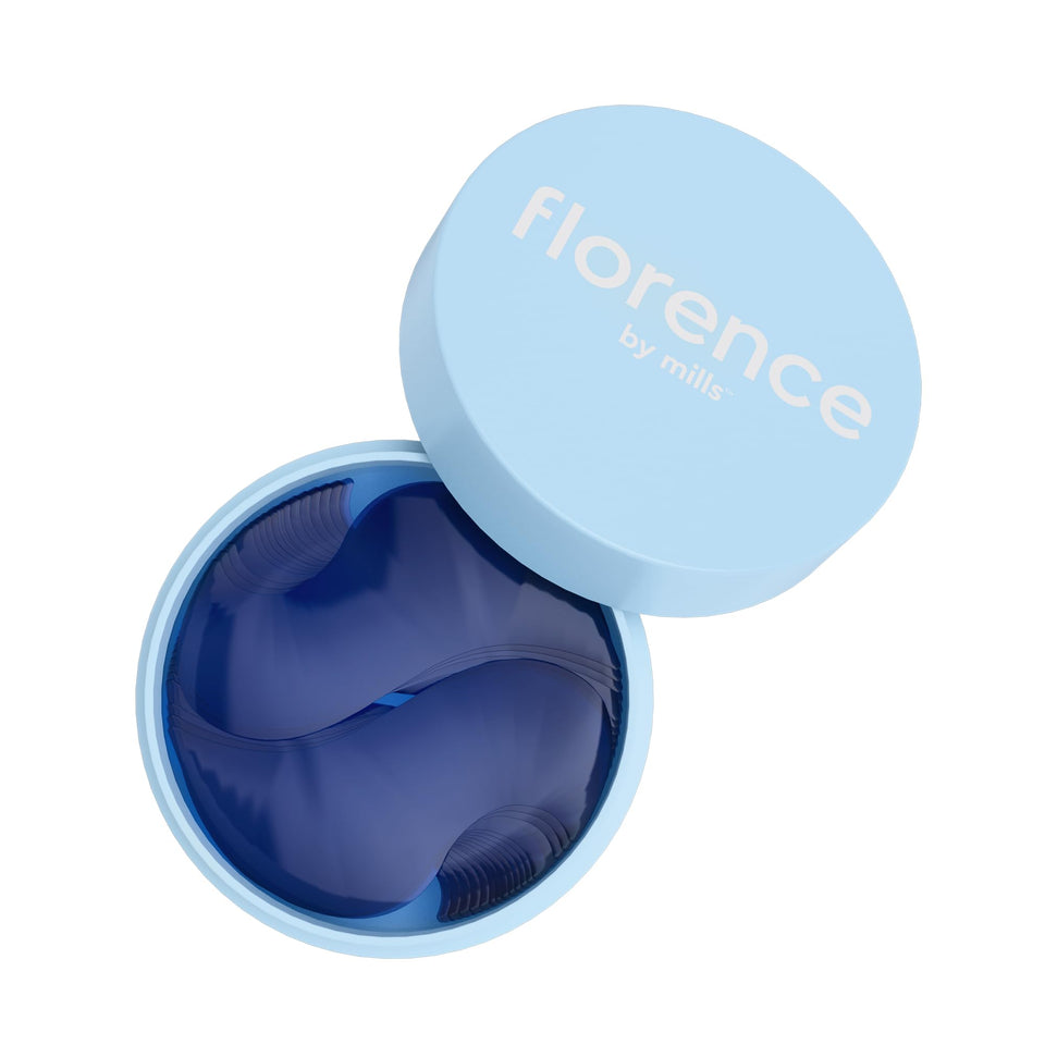 Florence by Mills Surfing Under Eyes patches packshot delivering hydrating gel for refreshed eyes.