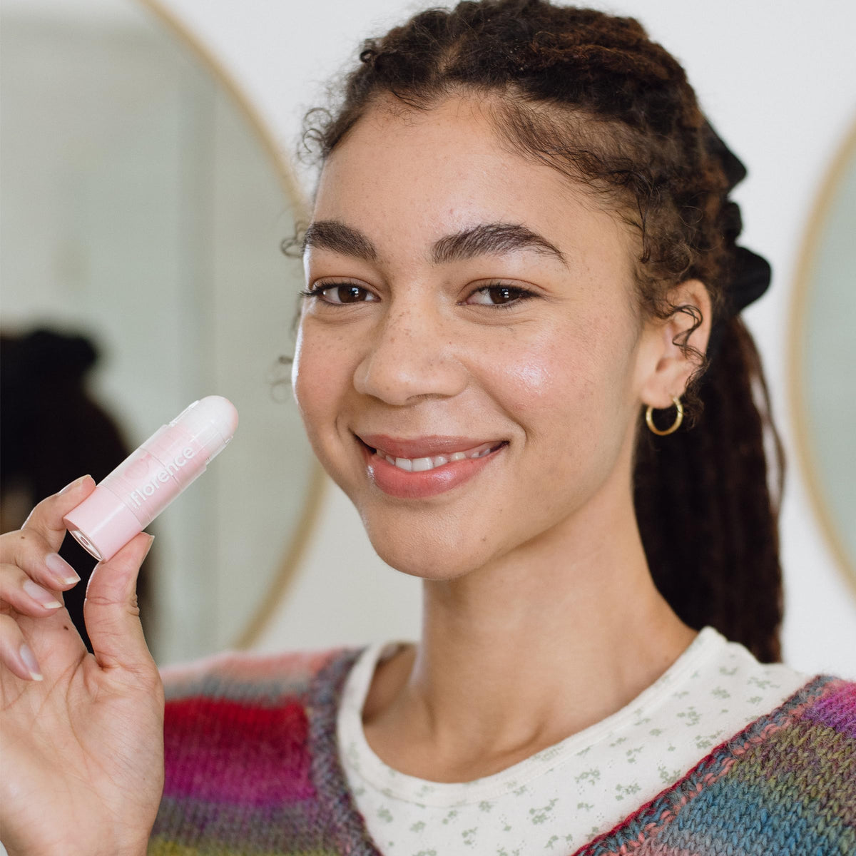 Florence by Mills True To Hue natural flush on lips ready for daily touch-ups