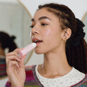 Florence by Mills True To Hue balm texture with shea butter for smooth, hydrated lips