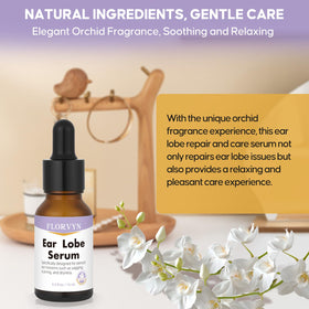 Florvyn ear-lobe care after earrings removal for comfort