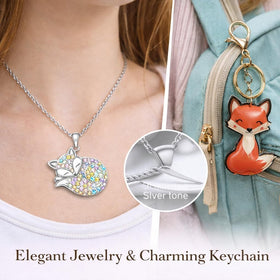 Flotreif Fox Gifts Keychain standout accessory for bags or keys.