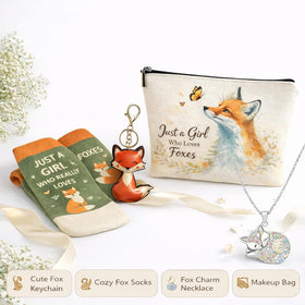 Flotreif Fox Gifts Makeup Bag spacious travel organizer for cosmetics.