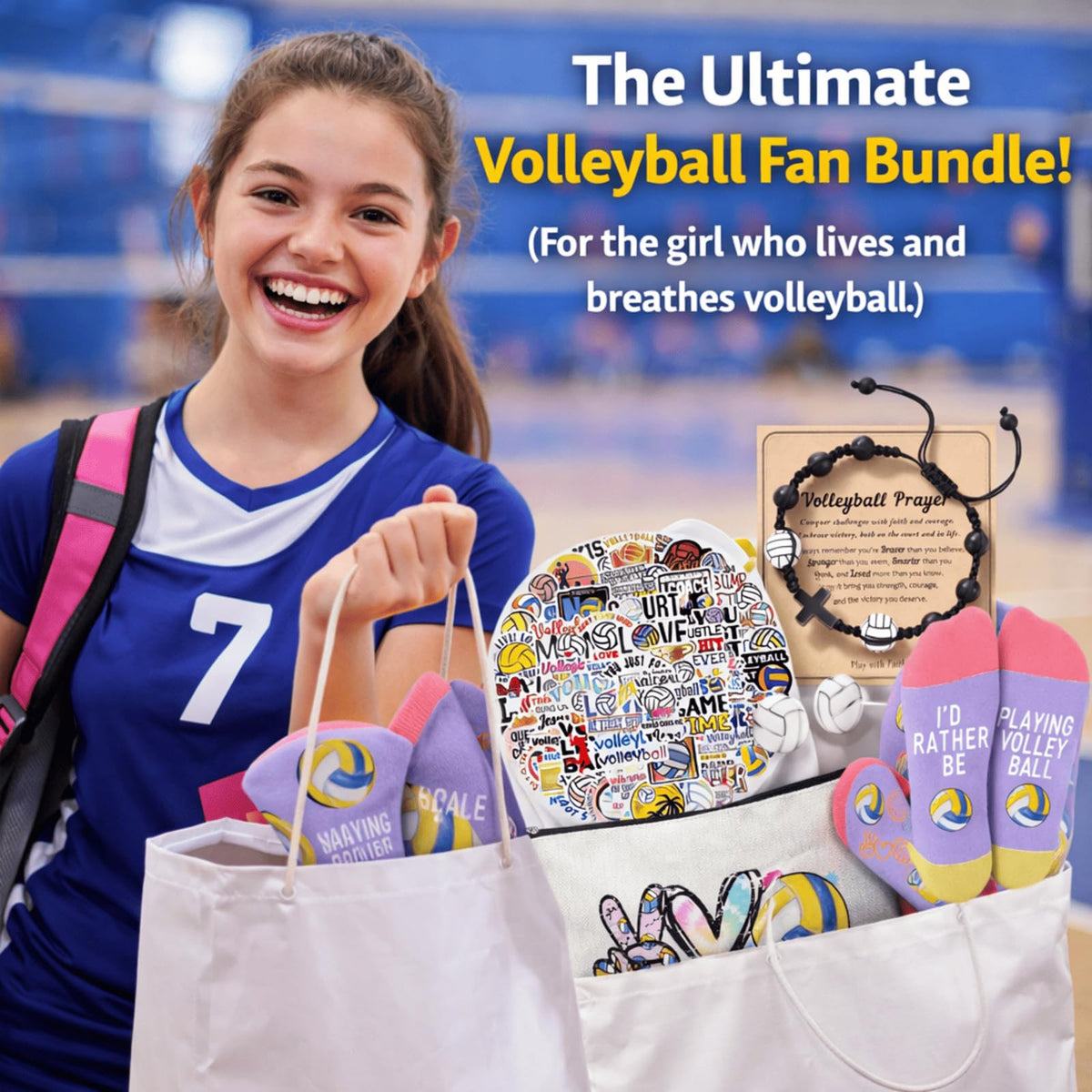 Flotreif volleyball stickers decorate water bottles, laptops, and notebooks with sport flair