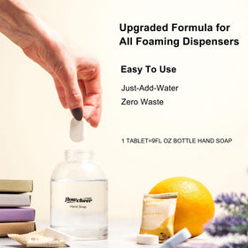 Flowcheer 12-pack tablets for easy, long-lasting hand soap refills.