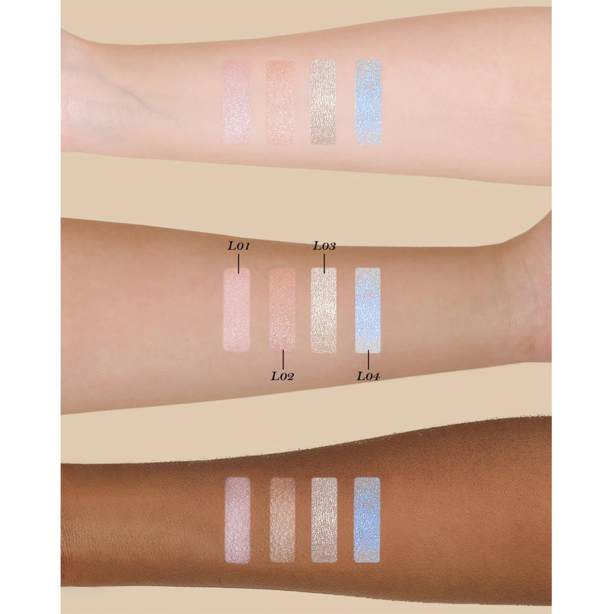 Flower Knows Angelic Sheen highlighter feather-light formula for subtle luminosity.