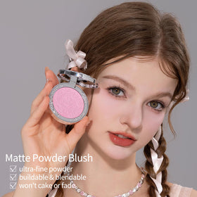 Flower Knows blush brush pairing ensures precise, even application.