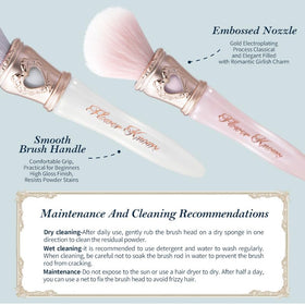 Flower Knows Bunny Garden blush brush blends smoothly for seamless color transition.