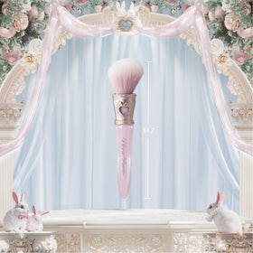 Flower Knows Bunny Garden blush brush bristles pickup pigment for diffused color.