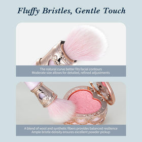 Flower Knows Bunny Garden blush brush shows porcelain glow without chalkiness.