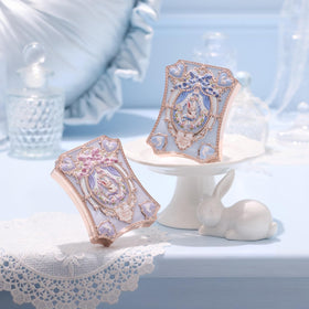 Flower Knows Bunny Garden embossed bunny motif enhances makeup collection aesthetics