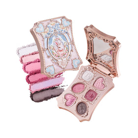  Flower Knows Bunny Garden palette case with ornate lid and mirror for on-the-go looks.