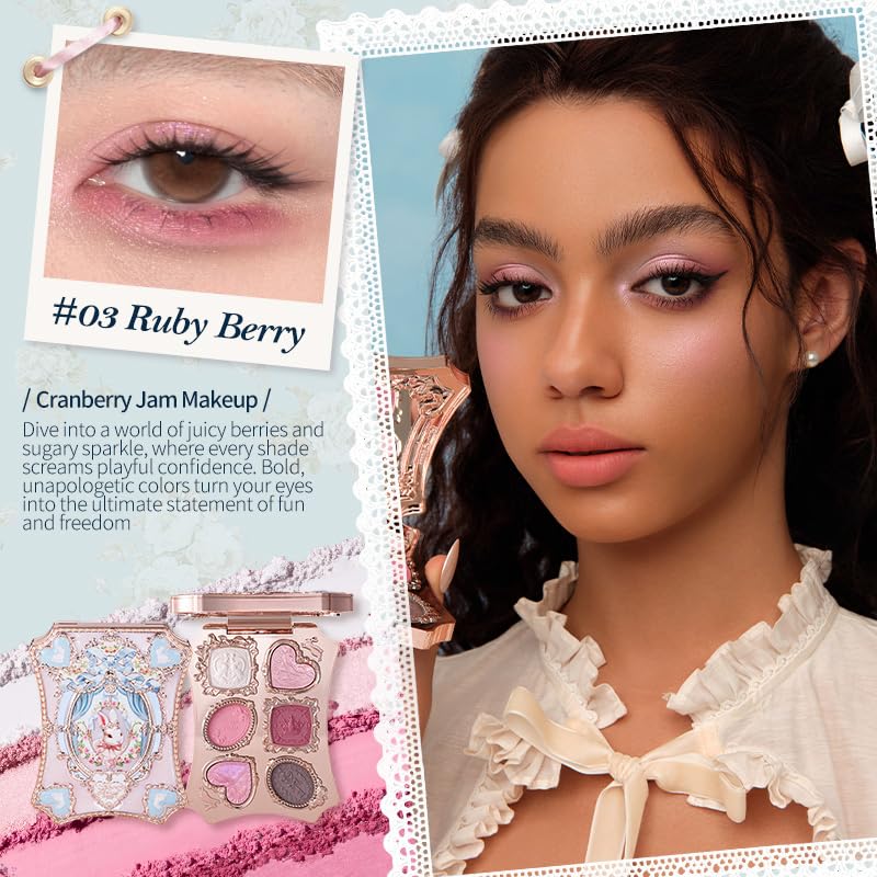  Flower Knows Bunny Garden palette embossed bunny motif lid highlighting whimsical details.
