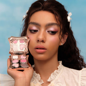  Flower Knows Bunny Garden shade 03 Ruby Berry Sugar Strawberry for playful statement eyes.