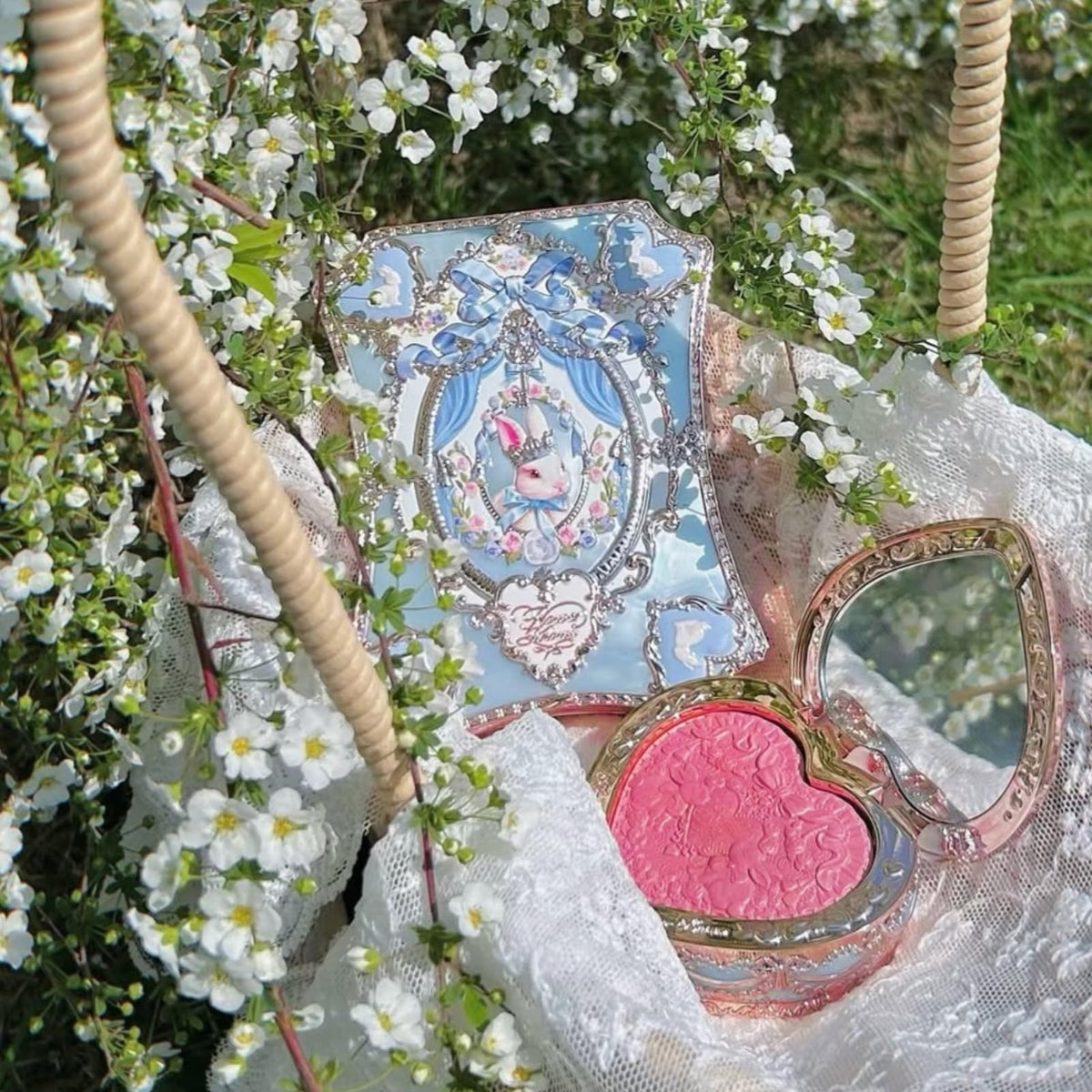 Flower Knows Bunny Garden shade pan 03 Ruby Berry adds berry pops.
