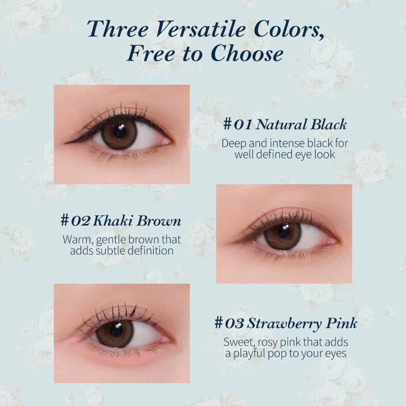 Flower Knows Bunny Garden Gel Eyeliner cloud-soft application delivers smooth velvet color.