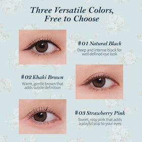 Flower Knows Bunny Garden Gel Eyeliner cloud-soft application delivers smooth velvet color.