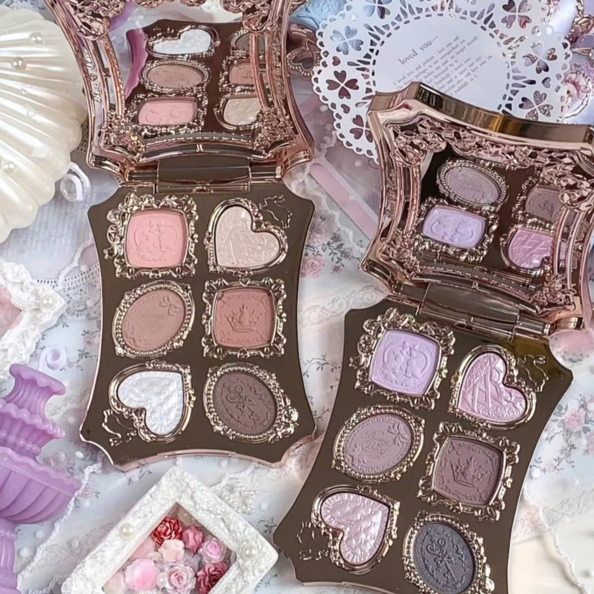 Flower Knows Bunny Garden swatch strip shows buildable pigment.