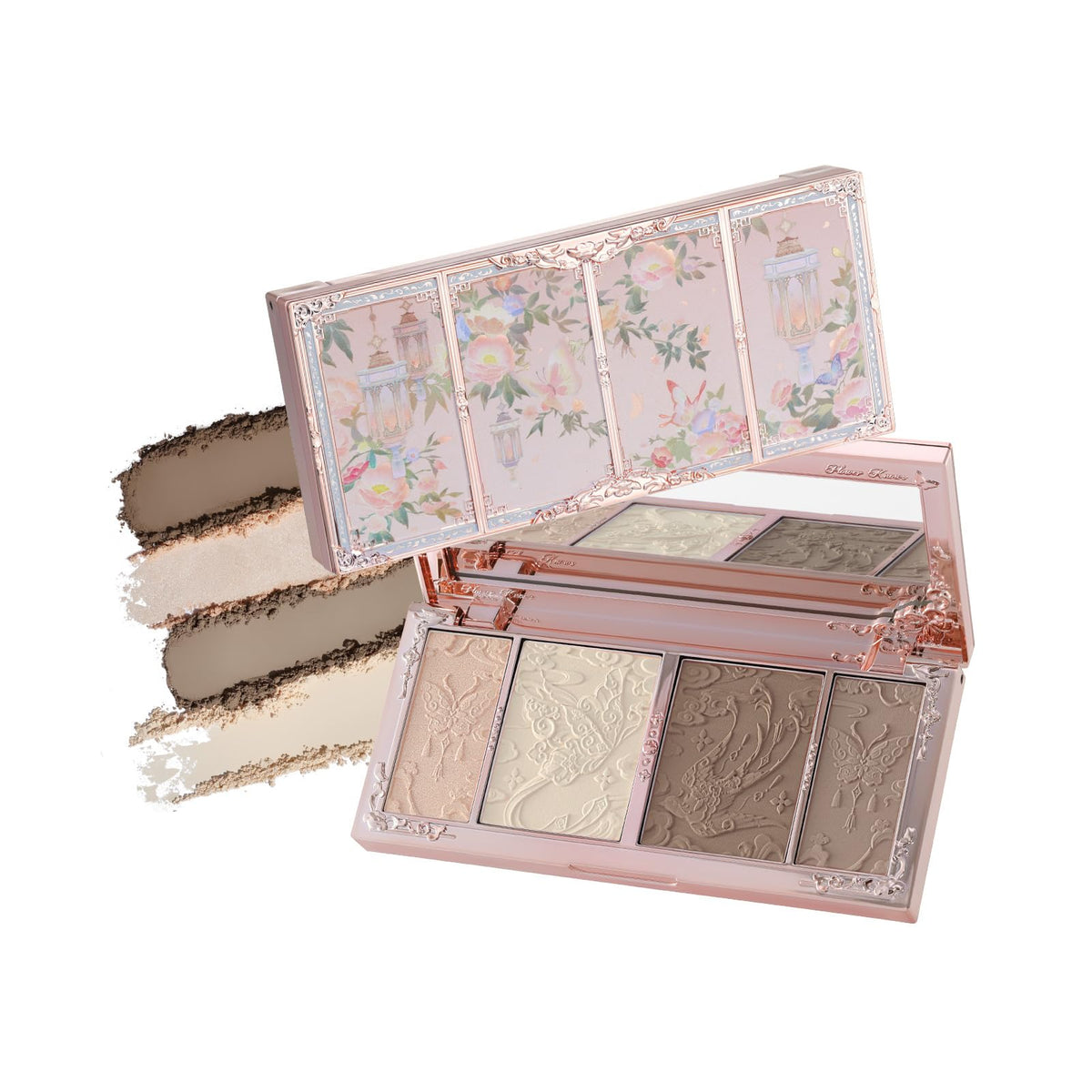 Flower Knows Butterfly Cloud Collar embossed-compact for portable sculpting and highlighting.