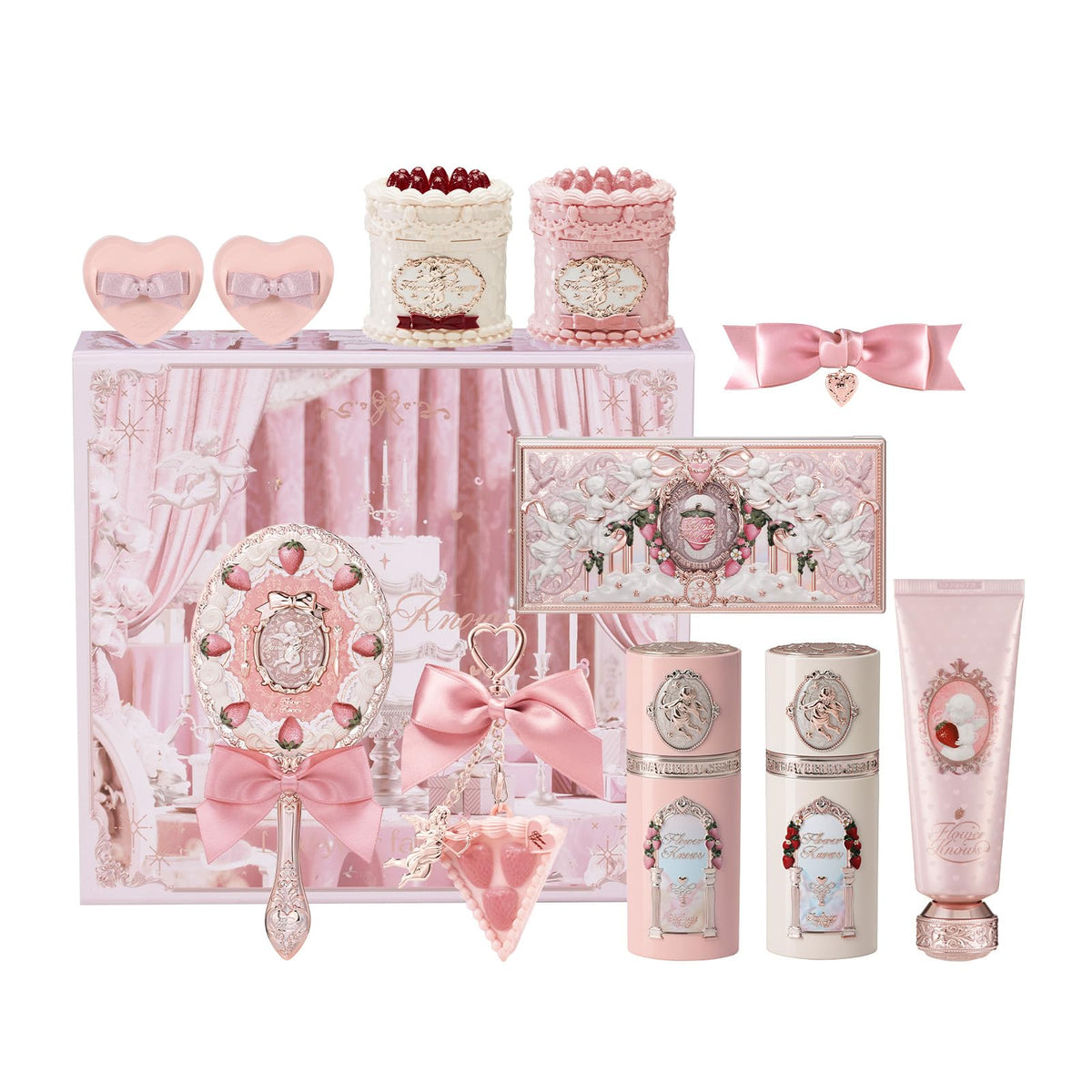 Flower Knows Cake Charm Set lip cream V03 for smooth, long-lasting lip color
