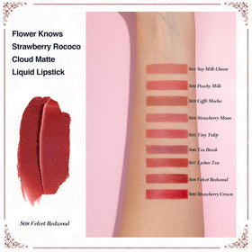 Flower Knows cloud-matte application demonstrates smooth, weightless coverage.