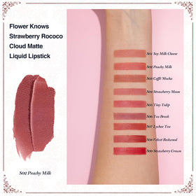 Flower Knows cloud-matte texture delivers a featherweight, comfortable matte finish.