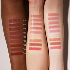 Flower Knows Hyaluronic Lip Gloss close-up highlighting moisture and shine
