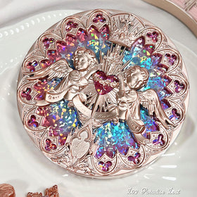 Flower Knows Little Angel Embossed Highlighter packaging closeup highlights luminosity