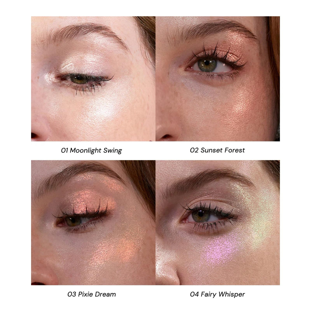 Flower Knows Midsummer gold swatch adds warm luminosity to skin.