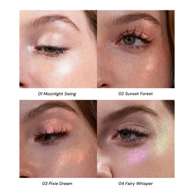 Flower Knows Midsummer gold swatch adds warm luminosity to skin.