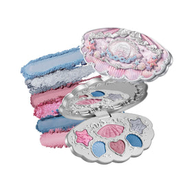 Flower Knows Shells Jewel palette case shows a moonlit design, ideal for gifting.