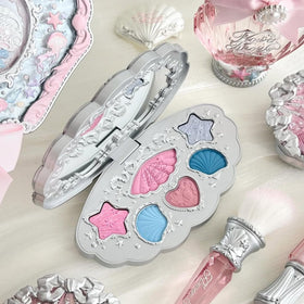 Flower Knows Shells Jewel palette's compact size fits travel makeup routines.