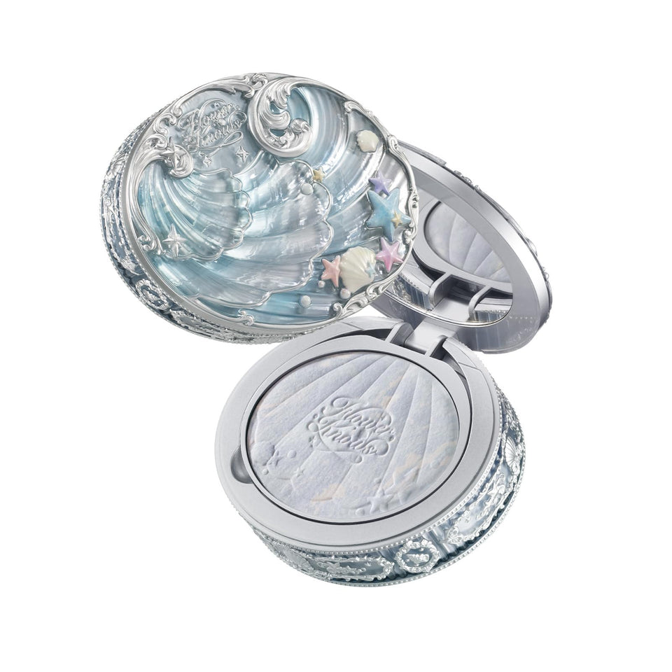 Flower Knows Shell's Jewel baked powder compact for flawless coverage