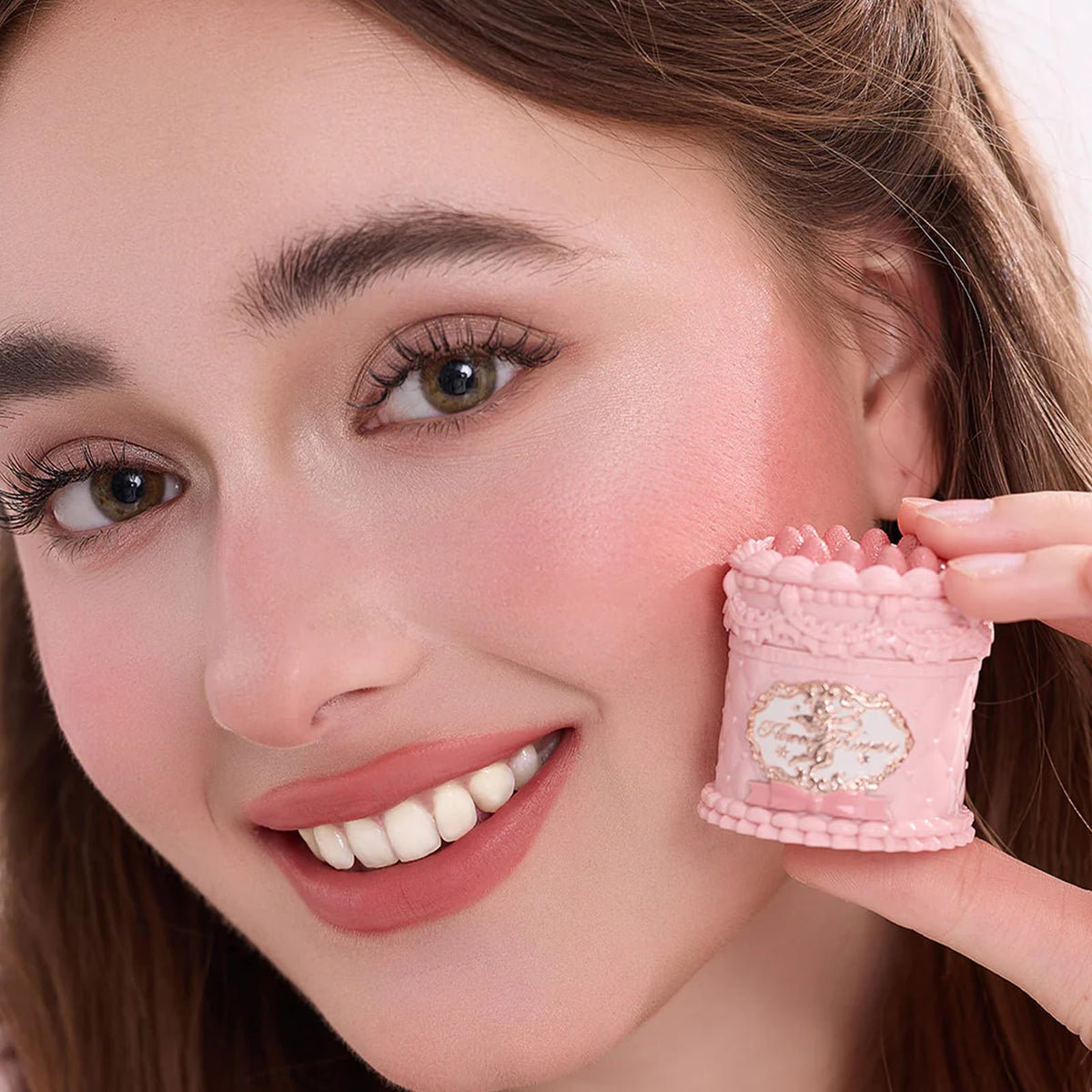 Flower Knows lip texture close-up blurs lip lines for smoother appearance.