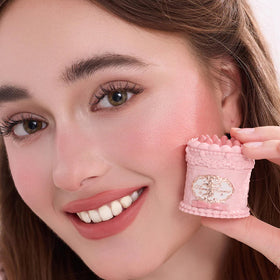 Flower Knows lip texture close-up blurs lip lines for smoother appearance.