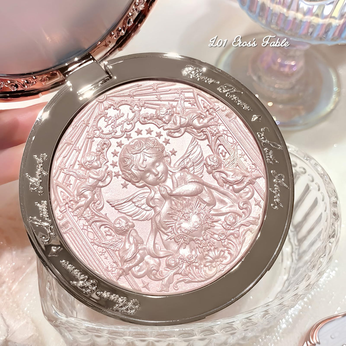 Flower Knows Soft Sculpting Velvet Finish highlighter natural-looking glow.